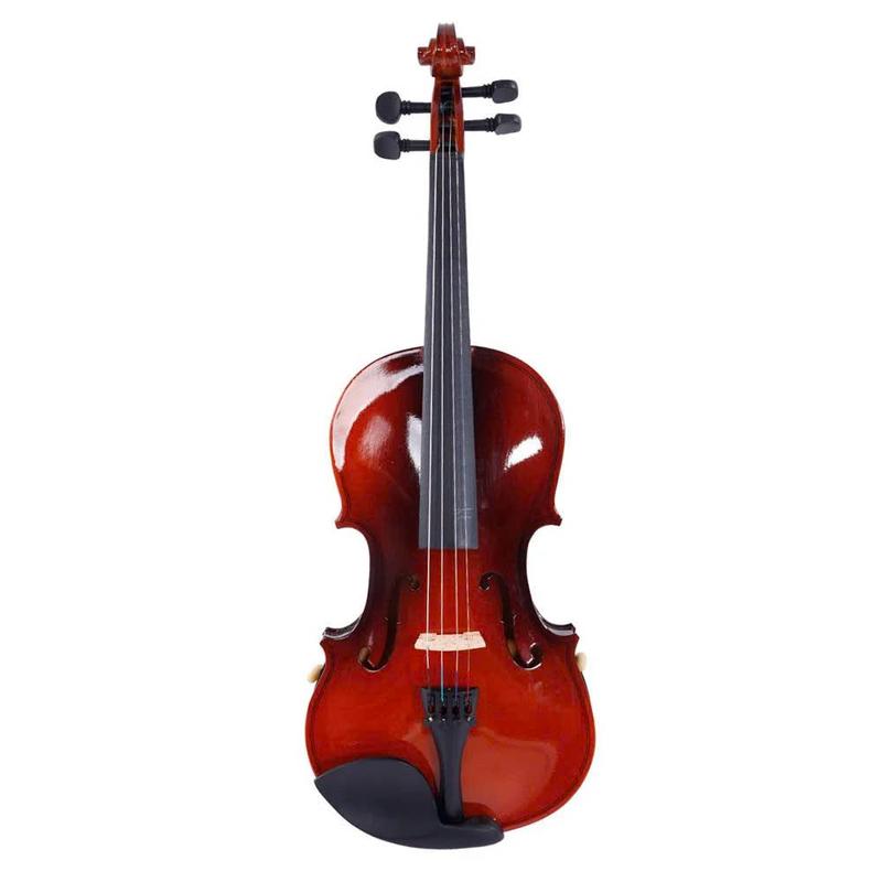 1 2 Student Beginner Acoustic Violin w  Case Bow Rosin Strings Tuner Shoulder Rest - SUNSET INSTRUMENTS