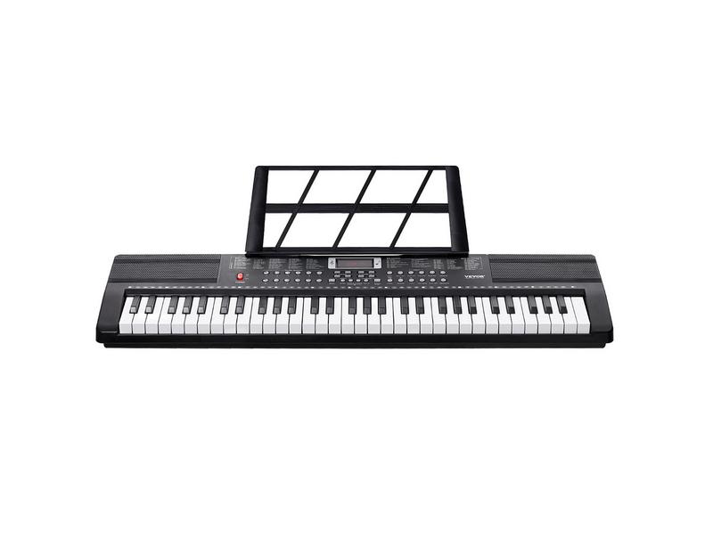 VEVOR 61 Key Digital Keyboard Piano Electric Portable 200 Tones 200 Rhythms