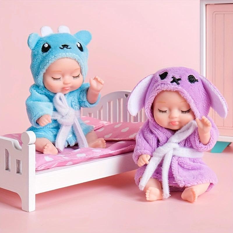 Sleeping Simulation Doll Toy, 1 Set Cute Doll Toy, Creative Birthday and Holiday Gift Options