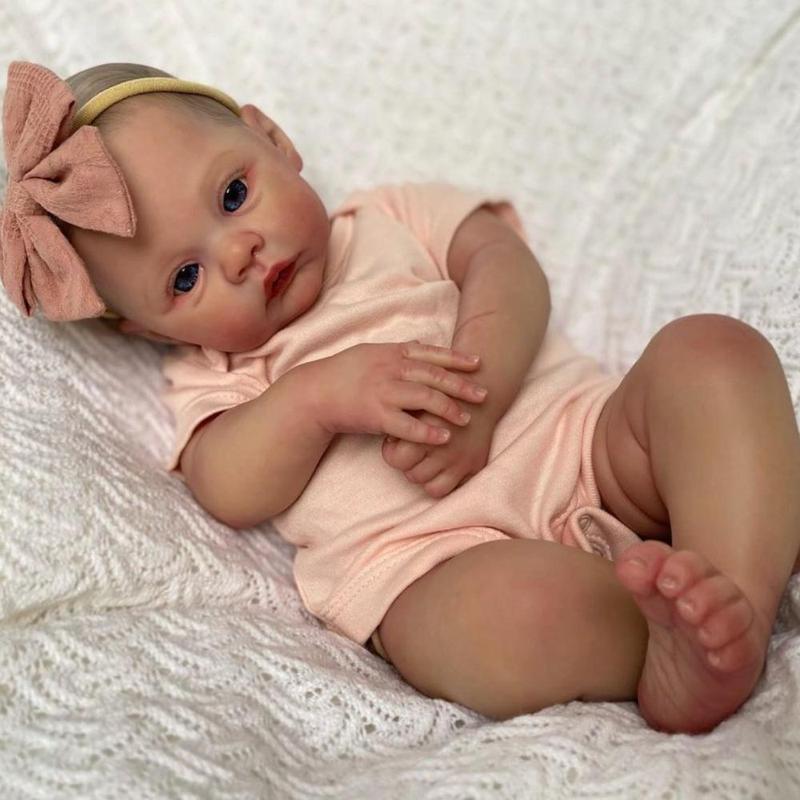 19 Inch Realistic Baby Doll, Soft Comfy Reborn Baby Dolls Toy, Fun Unisex Gift for Toddlers, Companion Collectible Toy