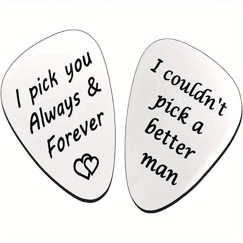 Guitar Pick, Stainless Steel Guitar Pick, Engraved Guitar Pick, Music Accessories for Birthdays, Father's Day, Anniversaries