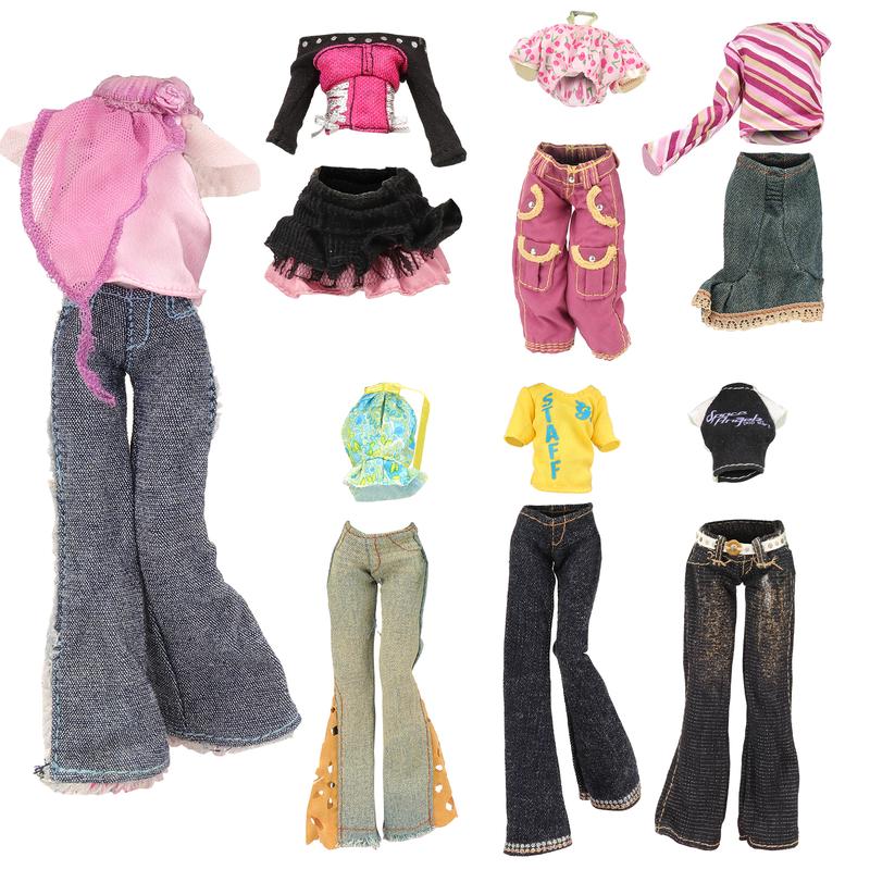 BARWA 10 Sets Doll Clothes for 11 inch Monster Girl Doll Fashion Outfits Casual Tops Pants