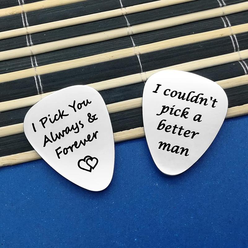 Guitar Pick, Stainless Steel Guitar Pick, Engraved Guitar Pick, Music Accessories for Birthdays, Father's Day, Anniversaries