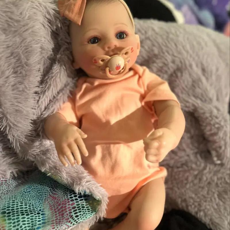 19 Inch Realistic Baby Doll, Soft Comfy Reborn Baby Dolls Toy, Fun Unisex Gift for Toddlers, Companion Collectible Toy