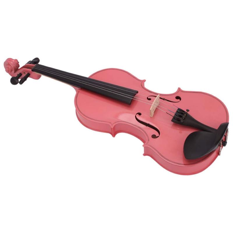 Ktaxon Pink Violin for Beginners Students, Acoustic Violin 1 4, Full Size Violin, Violin Kit with Case, Bow, Rosin, Child Fiddle, Learners Age 11+