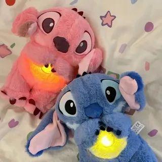 S-tit-c-h Breathing Animal Plushie -Soothing plushie with realisticbreathing, lights and music thatrelieves anxiety