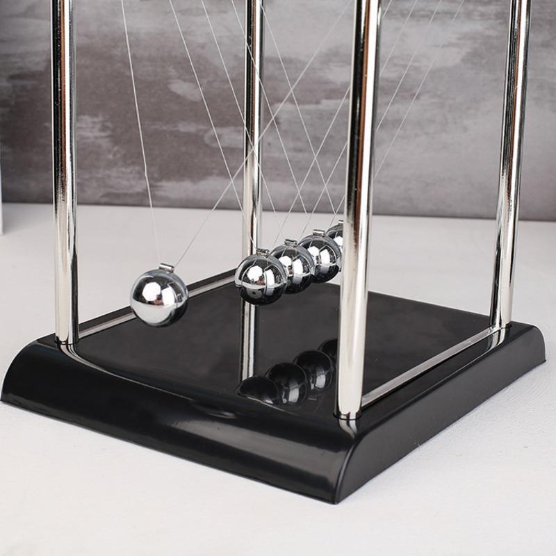 Newton's Cradle, 1 Count Large Newton's Pendulum Desktop Decoration, Physical Crash Ball, Energy Conservation Toy, School & Educational Supplies