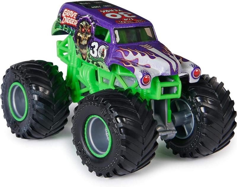 Monster Jam, Grave Digger 40th Anniversary 8-Pack Monster Trucks with Bonus Accessories, 1:64 Scale | R&B Exclusive