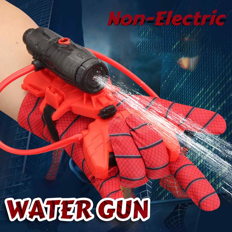 2Sets Spider Web Shooters Toy Water Gun Wrist Launcher with Glove, Hero Wrist Water Blaster Sprayer Set,Water Pistol,Cosplay Spider Shoo