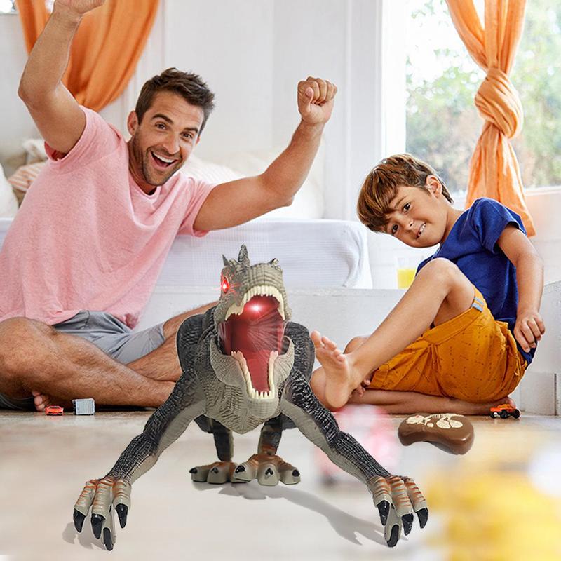 Control remotely dinosaur Animal Toy, Spinosaurus and T-rex, rapid movement with water spray function, best gift for boys