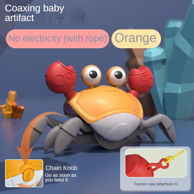 Popular Electric Induction Crab Toy Baby Crawling Walking Obstacle Crawling Toy