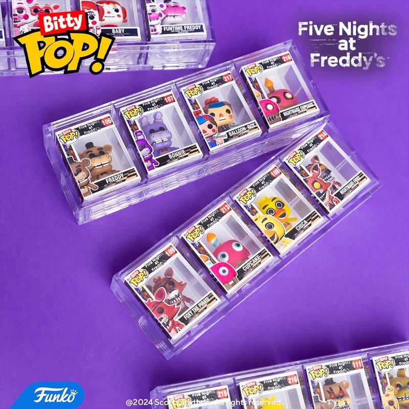 Funko Bitty Pop!: Five Nights at Freddy's Mini Collectible Toys 4-Pack - Nightmare Bonnie, Chica, Freddy & Mystery Chase Figure