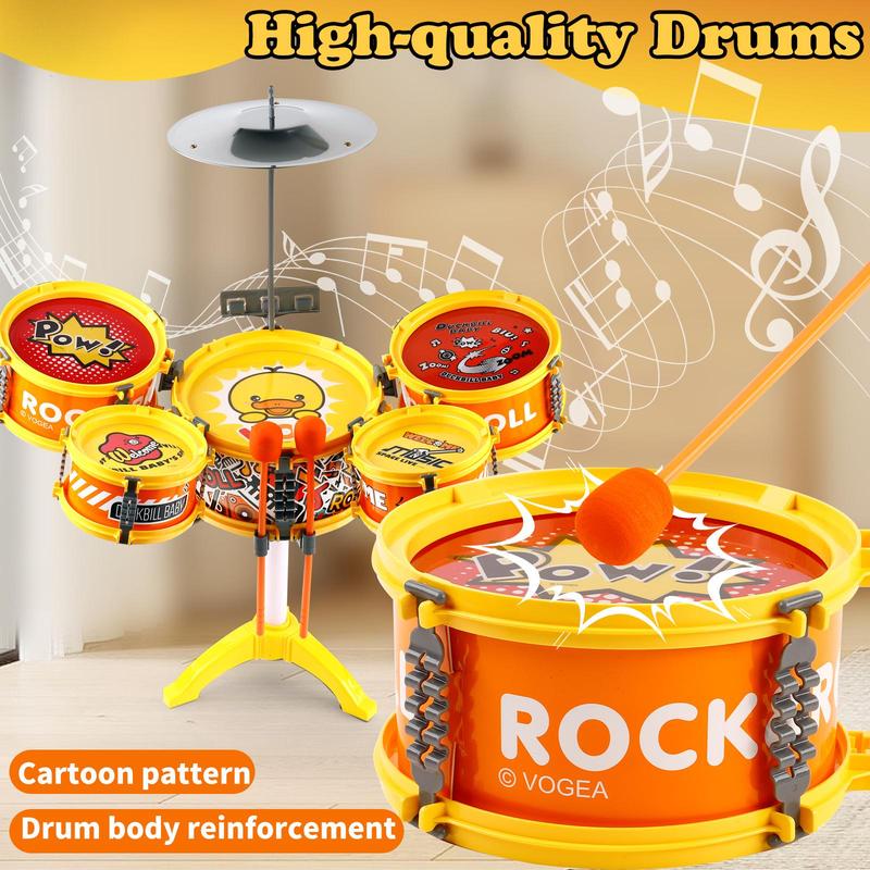 Toddler Drum Set with Chair - Mini Drum Toys for Kids Aged 1-3 Musical Learning Gift Music Toy