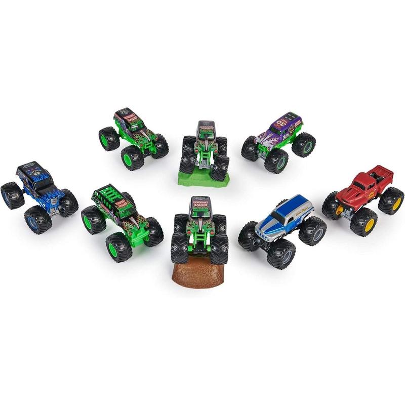 Monster Jam, Grave Digger 40th Anniversary 8-Pack Monster Trucks with Bonus Accessories, 1:64 Scale | R&B Exclusive