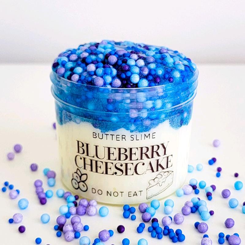 Blueberries Cheesecake  Floam Slime