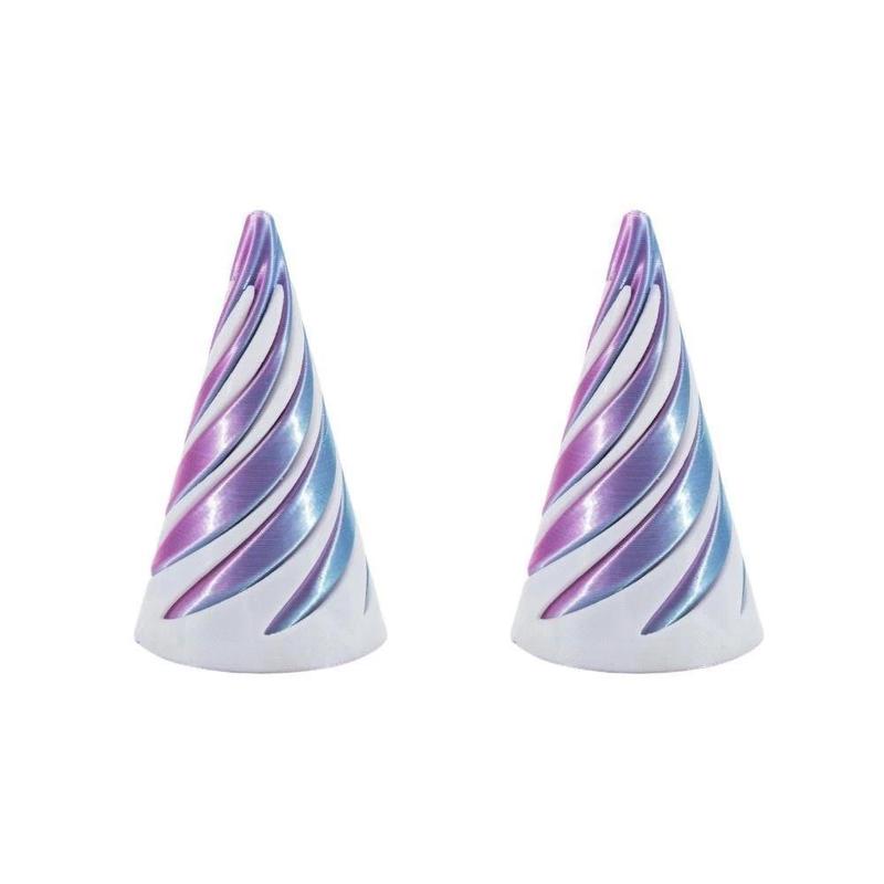 3D Printing Spiral Cone Fingertip Toys Decompression Artifact Gifts Children's Plastic Toys Desktop Ornaments Online Celebrity