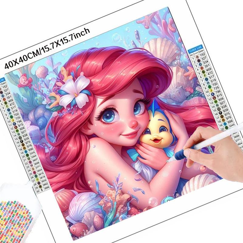 Disney Princess Pattern DIY Diamond Arts Colorful Painting Kit without Frame, DIY 5D Diamond Arts Colorful Painting Kit, Wall Art Decor for Home