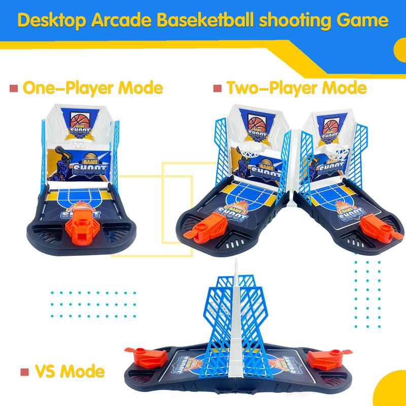 Slam Dunk & Align, 6-in-1 Mini Basketball & Strategy Game, MiniBasketball, party game, family game, gift for kids,TOY SERIES