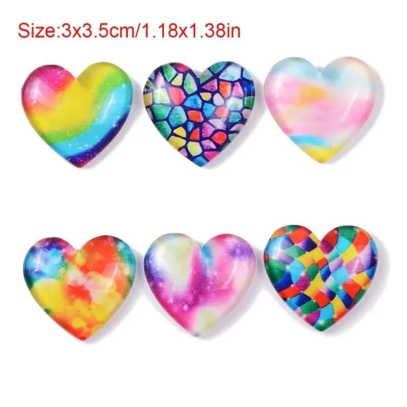 Random Color Heart Shaped Magnetic Diamond Art Painting Positioner, 1 Count DIY Diamond Painting Tool, Diamond Embroidery Tool for Home Decoration