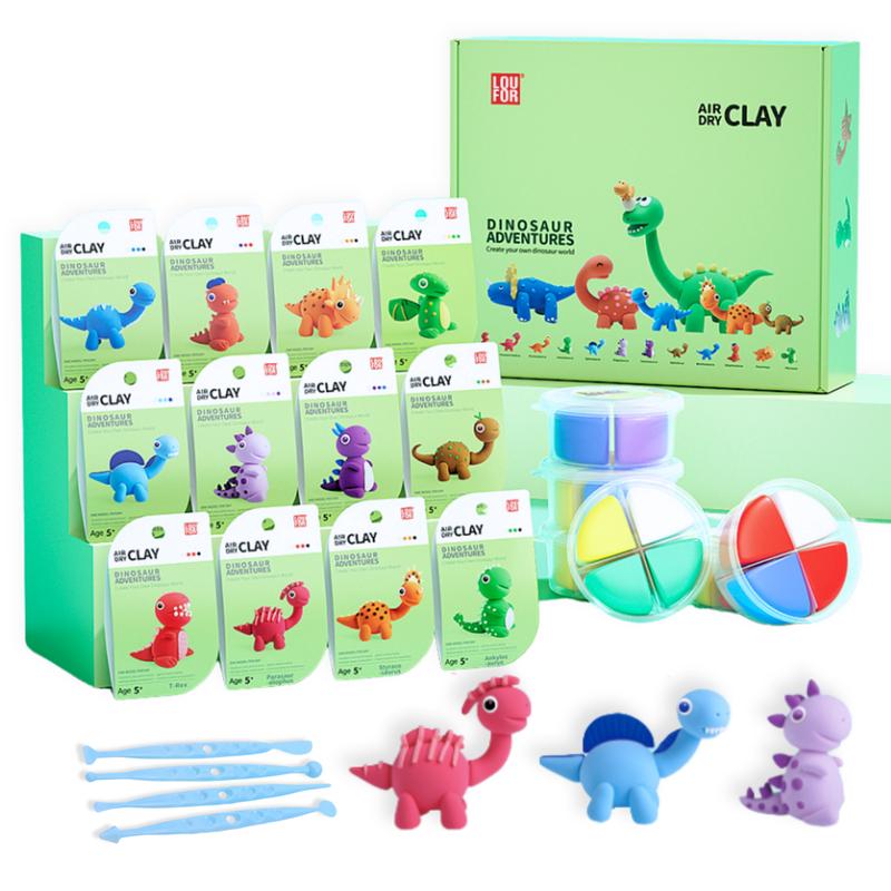 Air Dry Clay Kit - Cute Ultra Light Clay DIY Kit with Tools, Soft Clay Craft Kit, Easy & Fun to Craft, Safe & Non-Toxic, Perfect Gift for Kids