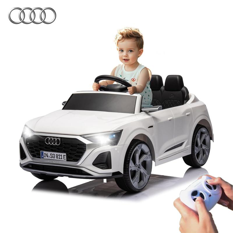 12V Electric Ride-On Audi SQ8 for Kids, featuring Remote Control, Dual Drive, Suspension, and LED Lights. Ideal for children ages 3-6! clearance sale outdoor toy