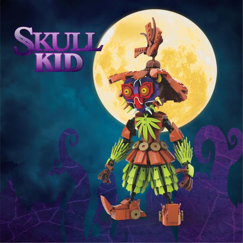 Popular Game Characters Skull Kid Building Blocks Set, Perfect Christmas & Halloween Toys for Fans and Kids (509 pcs)