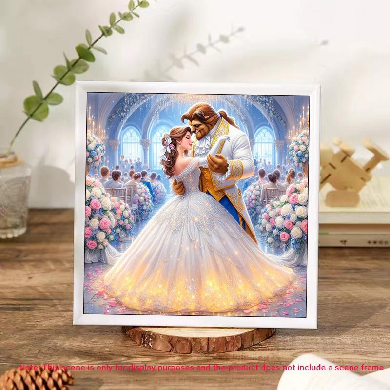 Cartoon Pattern DIY Diamond Arts Colorful Painting Kit without Frame, DIY 5D Diamond Arts Colorful Painting for Home Bedroom Wall Decor