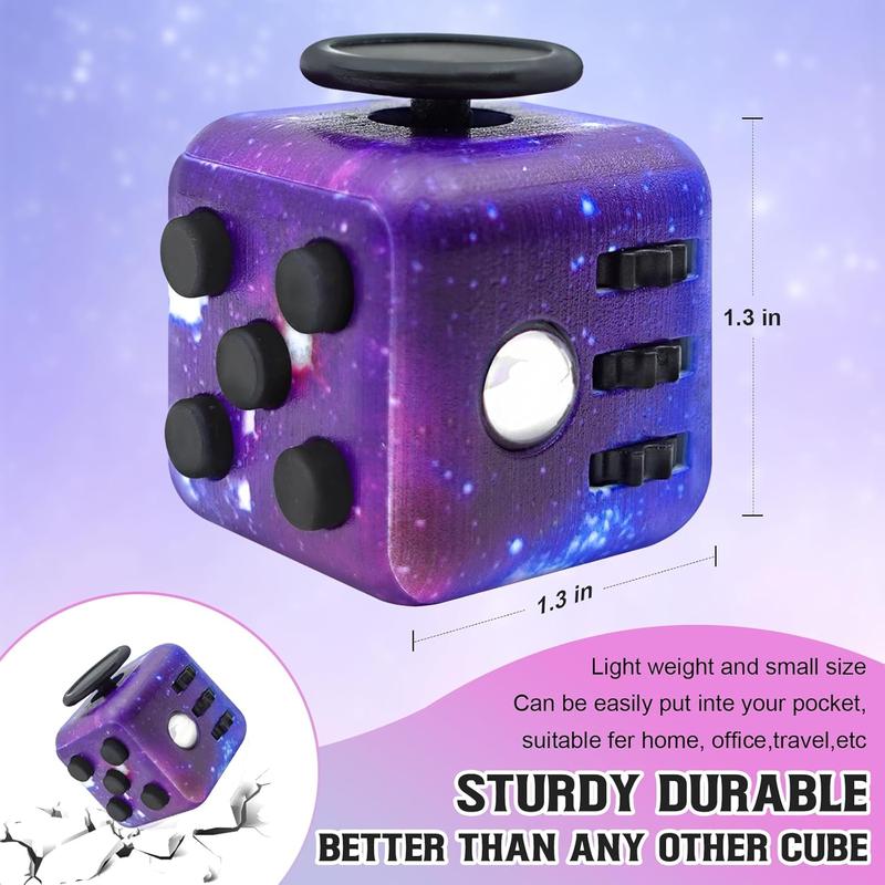 Fidget Toy Cube, Cube Fidget Anxiety Relief Toys for Adults and Kids, Christmas and New Year Gifts,6 Sided Fidget Toys Cube Hand-Held for Adults,Audible Silent Fidget Toys for ADD ADHD OCD