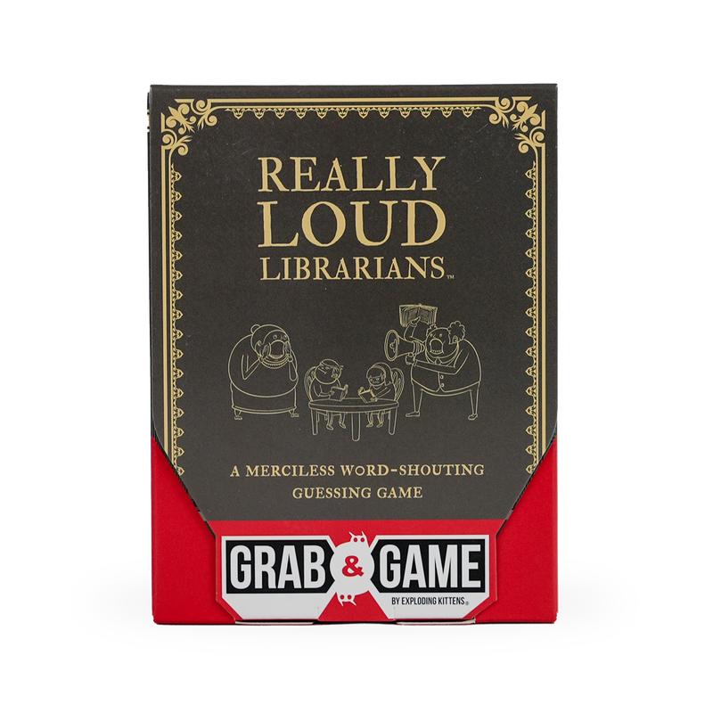 Really Loud Librarians: Grab & Game Edition by Exploding Kittens - A travel-friendly, merciless word-shouting guessing game!