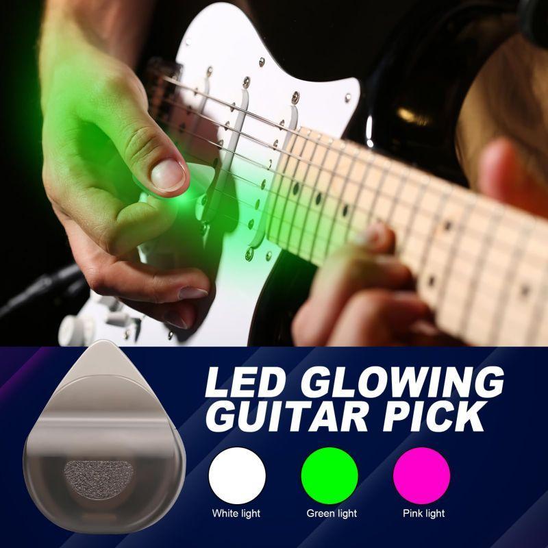 Luminous Guitar Pick, Glow in The Dark Guitar Pick, Automatic Glow Guitar Pick for Stage Performance