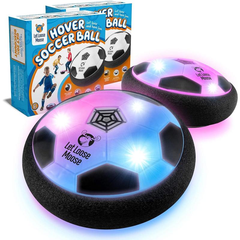 Let Loose Moose Hover Soccer Ball, Set of 2 LED Soccer Ball Toys, Gifts for 8 Year Old Boys, Toys for 7 Year Old Boys, Birthday Gifts for Boys, Boys Toys for Age 4-6, Fun Toys for Boys and Girls