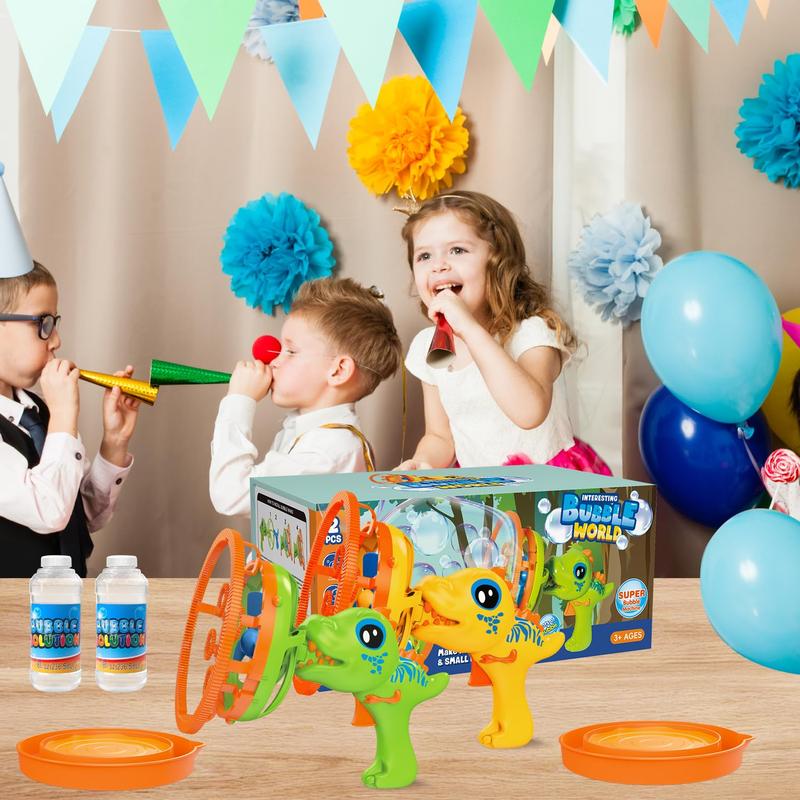 Bubble Gun Bubble Machine for Toddlers,Dinosaur Bubble Blower Toy for Kids,Summer Party Favors Outdoor Toys,Birthday for 3 4 5 6 7 8 9 10 Years Old Boys Girls