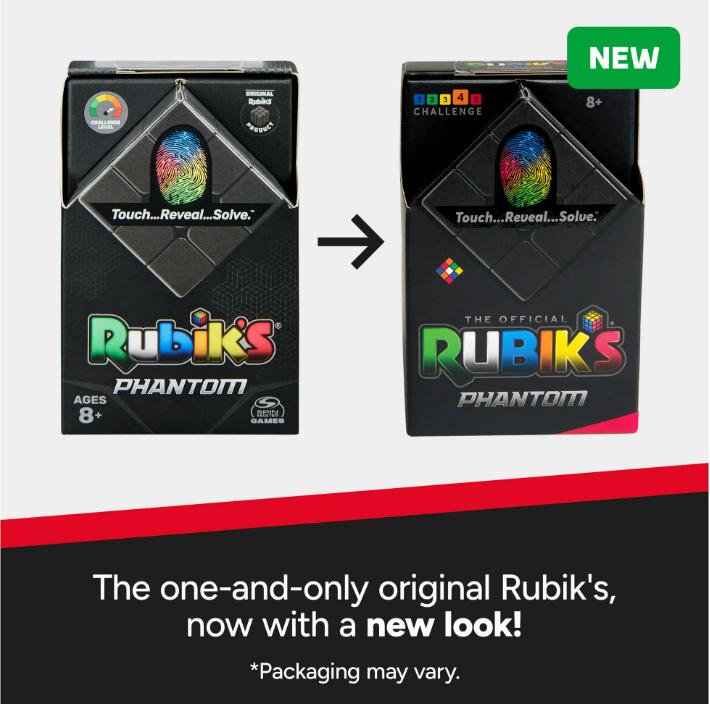 Rubik’s Phantom, 3x3 Cube Advanced Puzzle Game, for Ages 8 and up