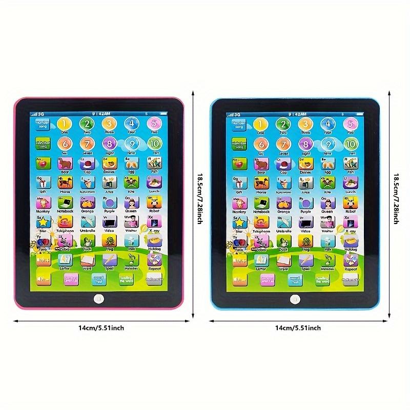 Educational Learning Tablet: Early Childhood Development Toy - Blue & Pink Options - No Battery Included