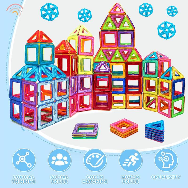 Random Color Building Construction Toys Set, 30 50 100pcs Colorful Tile Building Blocks, Educational Toys for Birthday Gifts