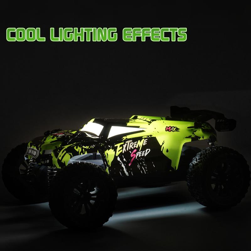 1:18 All Terrain RC Car, 20 KPH High Speed 4WD Electric Vehicle with 2.4 GHz Remote Control, 4X4 Waterproof Off-Road RC Trucks with 2 Rechargeable Batteries, Christmas Toys Gifts drift rc power wheels rccars of