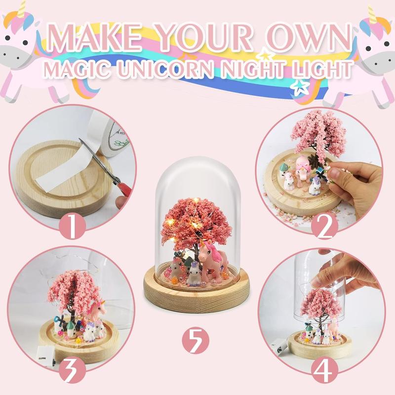 Christmas gift Make Your Own Unicorn Night Light Craft Kit for Kids - Fun Arts & Crafts Project for Girls Ages 5-9 Unicorn Gift for Christmas and More