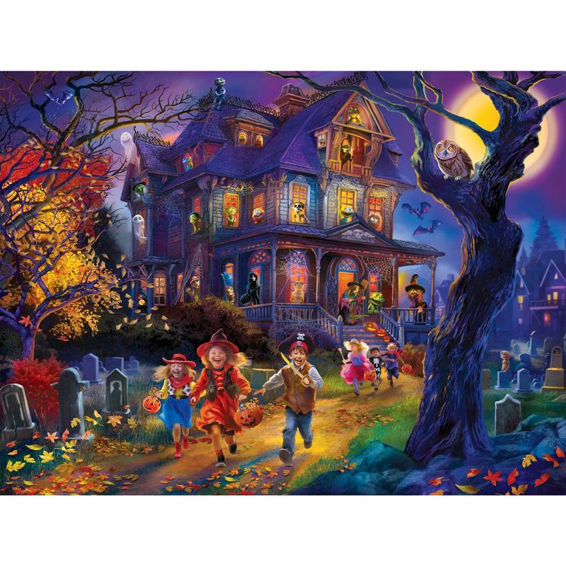 MasterPieces - Glow in the Dark - Creepy Corners 300 Piece EZ Grip Jigsaw Puzzle