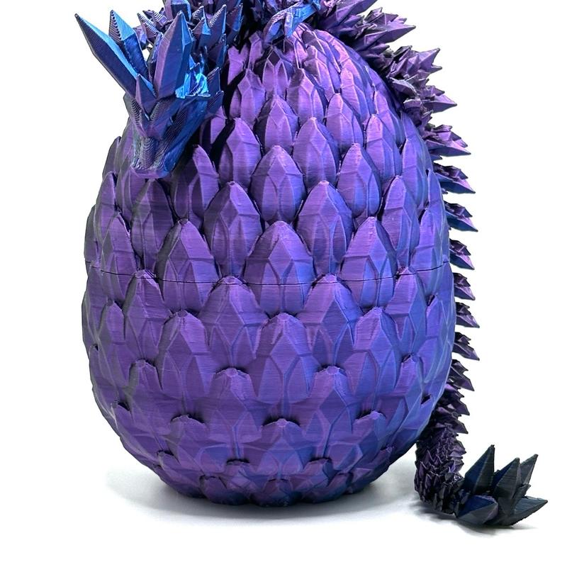 Crystal Dragon Egg w  medium size dragon