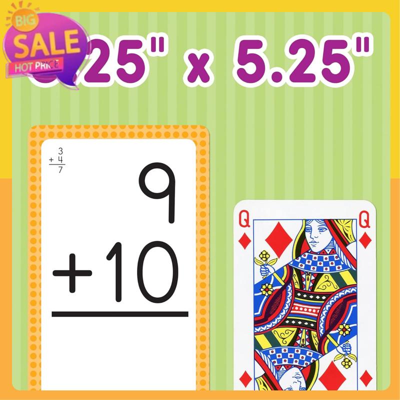 Carson Dellosa 4-Pack Math Flash Cards, 211 Addition and Subtraction Flash Cards and Multiplication and Division Flash Cards