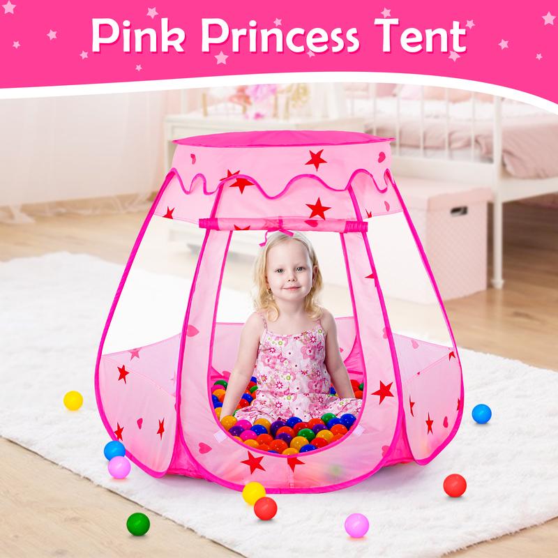 Sumbababy kids Ball Pit Toys for girls and boys Kids Play Tent with 50 Balls Birthday Gift Indoor Outdoor Foldable Colorful Ball Pit Playspace