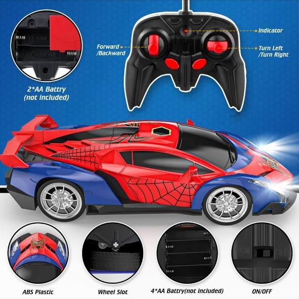 Growsland 2024 rc car, RC car for boys and kids 1:18 electric toy car, hobby racing car toy with light and controller, birthday gift for boys and girls aged 3-9, holiday gift