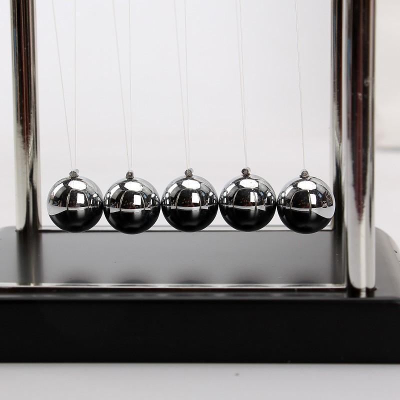 Newton's Cradle, 1 Count Large Newton's Pendulum Desktop Decoration, Physical Crash Ball, Energy Conservation Toy, School & Educational Supplies