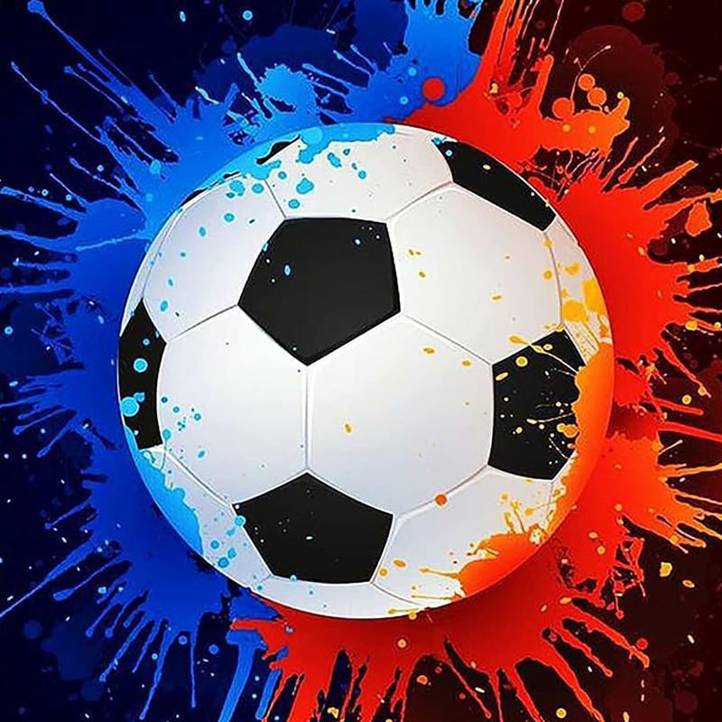 Soccer Pattern DIY Diamond Painting Without Frame, DIY Decorative Art Picture For Beginner, DIY Home Decor