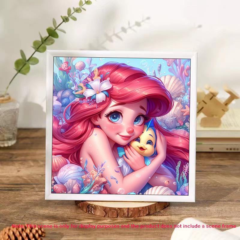 Disney Princess Pattern DIY Diamond Arts Colorful Painting Kit without Frame, DIY 5D Diamond Arts Colorful Painting Kit, Wall Art Decor for Home