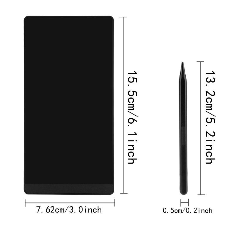 6.5 Inch LCD Writing Tablet, Monochromatic Fine Handwriting Electronic Drawing Tablet, Online Class Training LCD Writing Tablet for Office Student