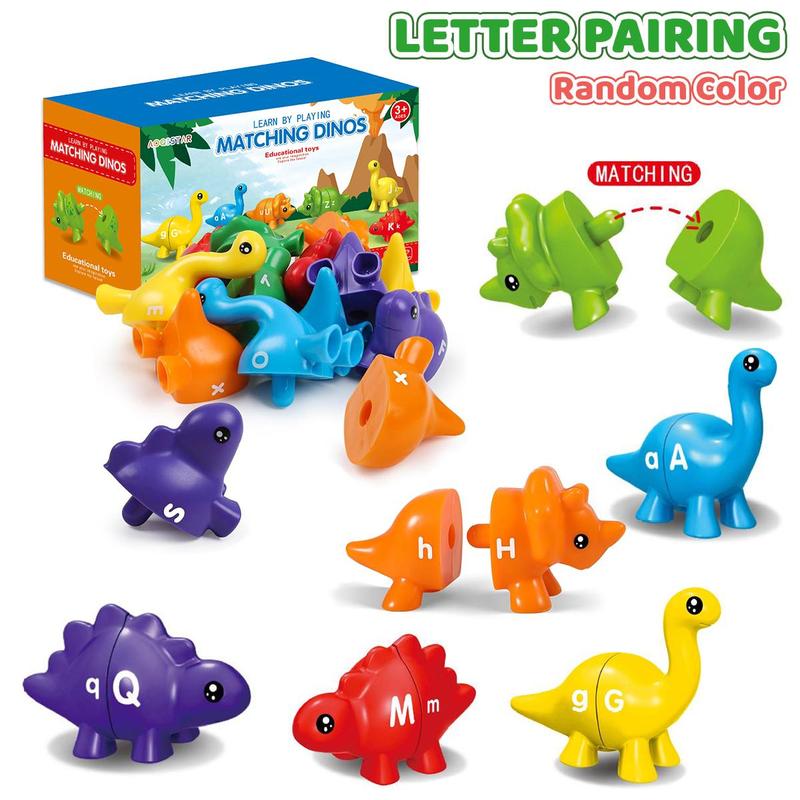 Dinosaur Shape Pairing Early Education Puzzle Toy, 1 Set Colorful Dinosaur Shape Matching Toy, Educational Toy for Kids