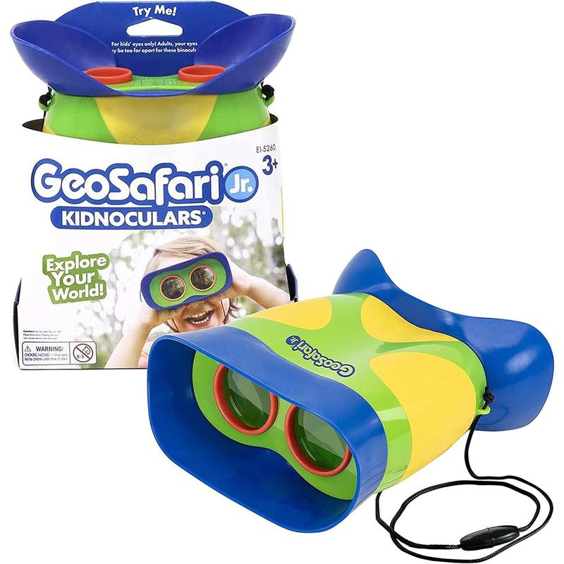 Educational Insights GeoSafari Jr. Kidnoculars - Binoculars for Kids Ages 3+, STEM and Outdoor Toys for Toddlers, Gifts for Toddlers, Stocking Stuffers for Kids