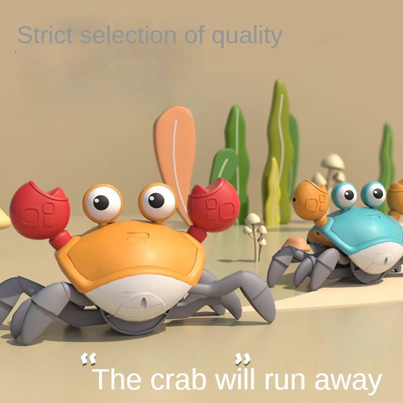 Popular Electric Induction Crab Toy Baby Crawling Walking Obstacle Crawling Toy