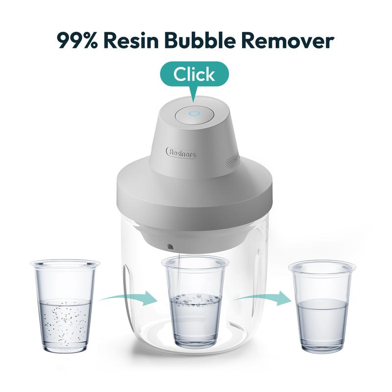 Resiners Resin Bubble Remover, 10 Min Quickly Remove Bubbles, 93kPa Vacuum Degassing Chamber,  Adhesive Tape For DIY Crafts Scrapbooking